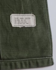 画像8: 60's US ARMY COTTON SATEEN UTILITY SHIRT JACKET with PATCH (8)