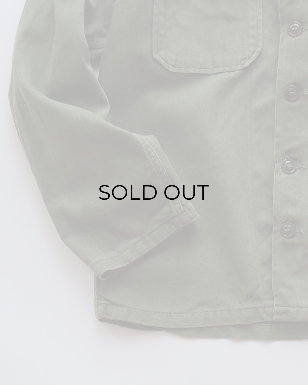 画像5: 60's US ARMY COTTON SATEEN UTILITY SHIRT JACKET with PATCH "1st MODEL" (5)