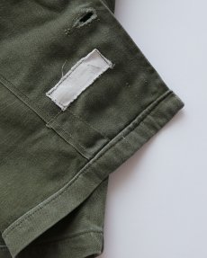 画像8: 60's US ARMY COTTON SATEEN UTILITY SHIRT JACKET with PATCH "1st MODEL" (8)