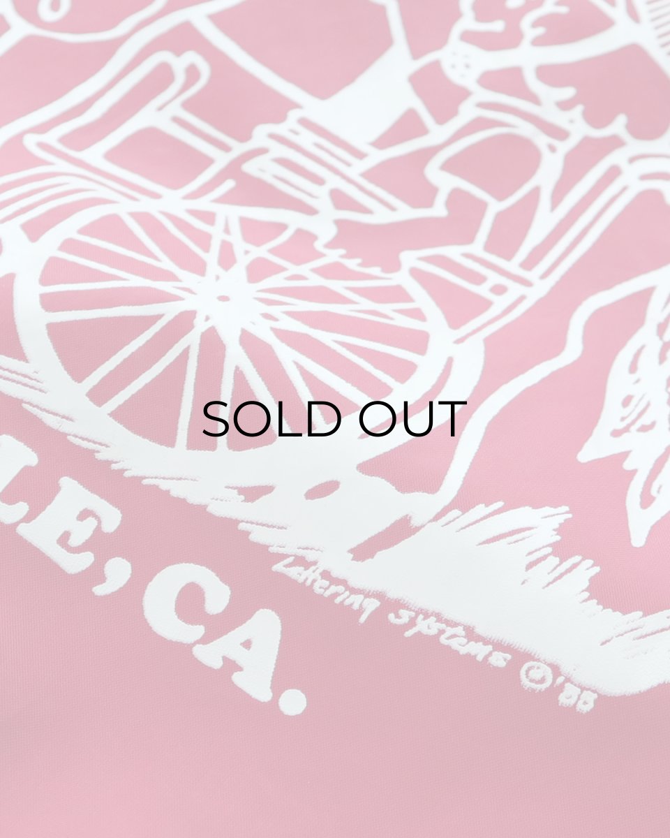 画像9: 〜80's Pla-Jac by Dunbrooke NYLON BACK PRINT FLANNEL LINING SNAP COACH JACKET "MADE IN USA" (9)