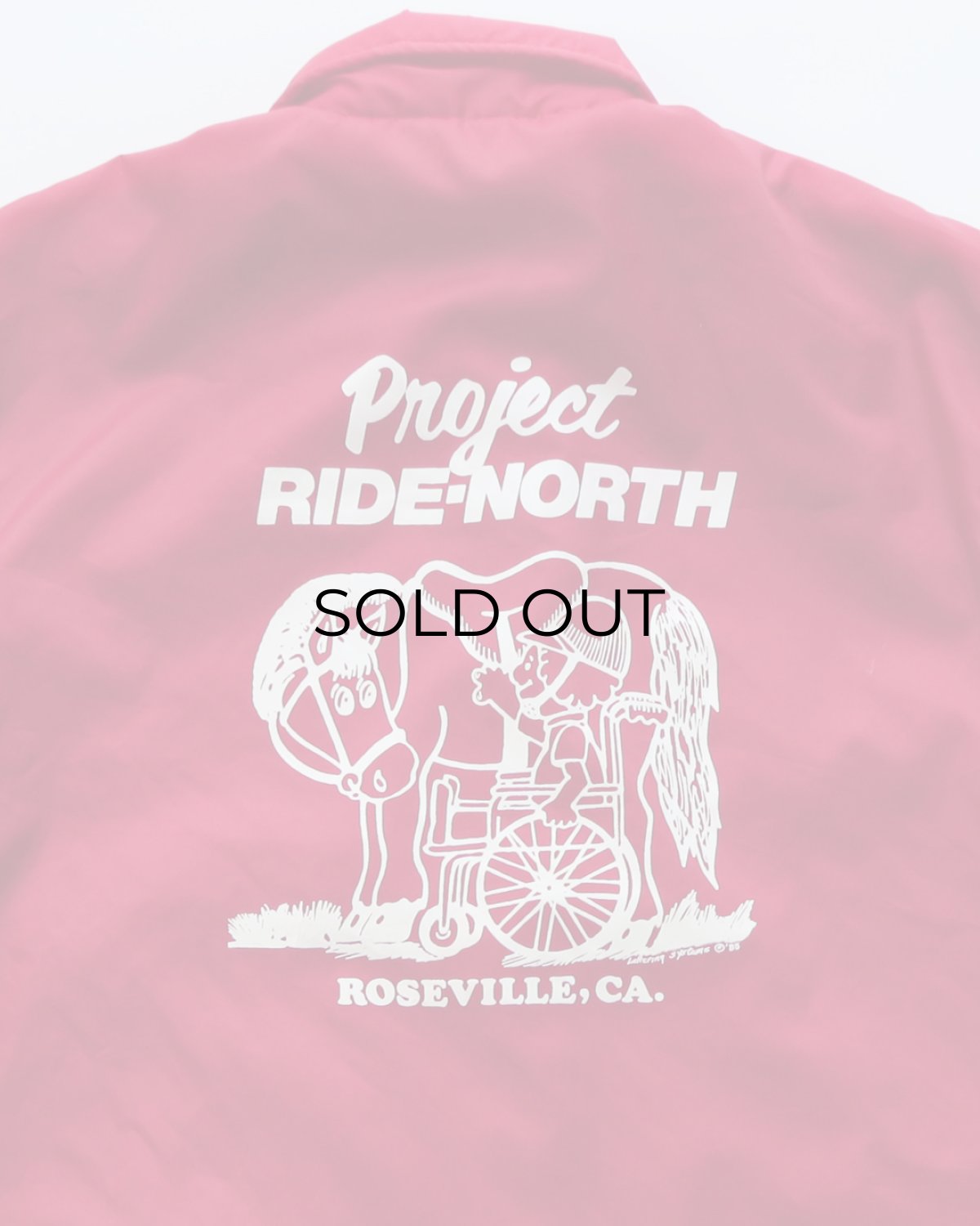 画像6: 〜80's Pla-Jac by Dunbrooke NYLON BACK PRINT FLANNEL LINING SNAP COACH JACKET "MADE IN USA" (6)