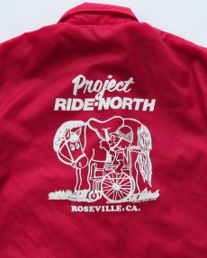 画像6: 〜80's Pla-Jac by Dunbrooke NYLON BACK PRINT FLANNEL LINING SNAP COACH JACKET "MADE IN USA" (6)