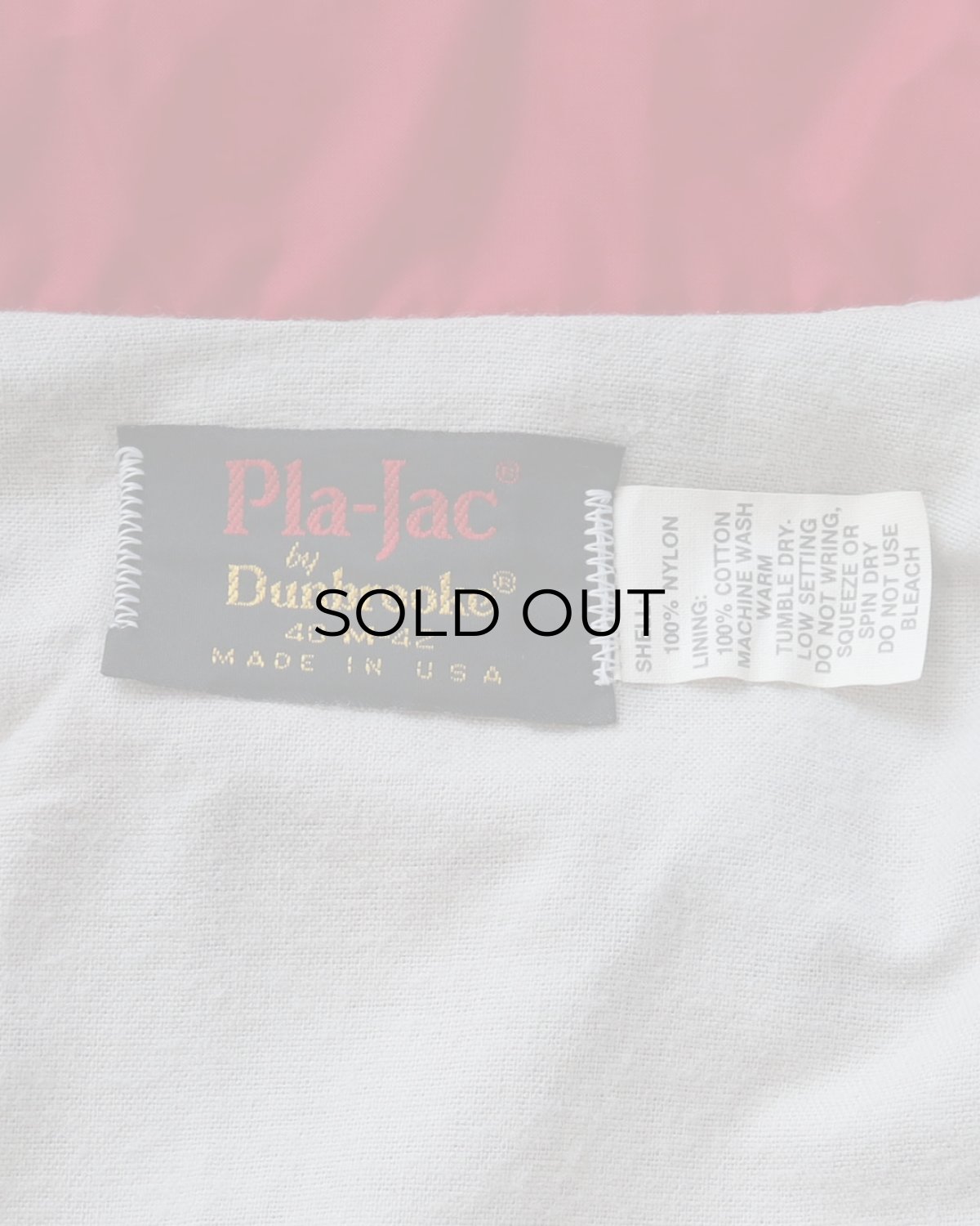 画像7: 〜80's Pla-Jac by Dunbrooke NYLON BACK PRINT FLANNEL LINING SNAP COACH JACKET "MADE IN USA" (7)