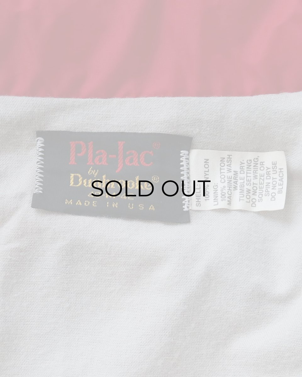 画像7: 〜80's Pla-Jac by Dunbrooke NYLON BACK PRINT FLANNEL LINING SNAP COACH JACKET "MADE IN USA" (7)
