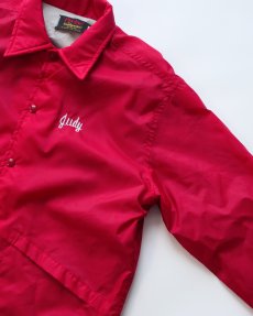 画像4: 〜80's Pla-Jac by Dunbrooke NYLON BACK PRINT FLANNEL LINING SNAP COACH JACKET "MADE IN USA" (4)