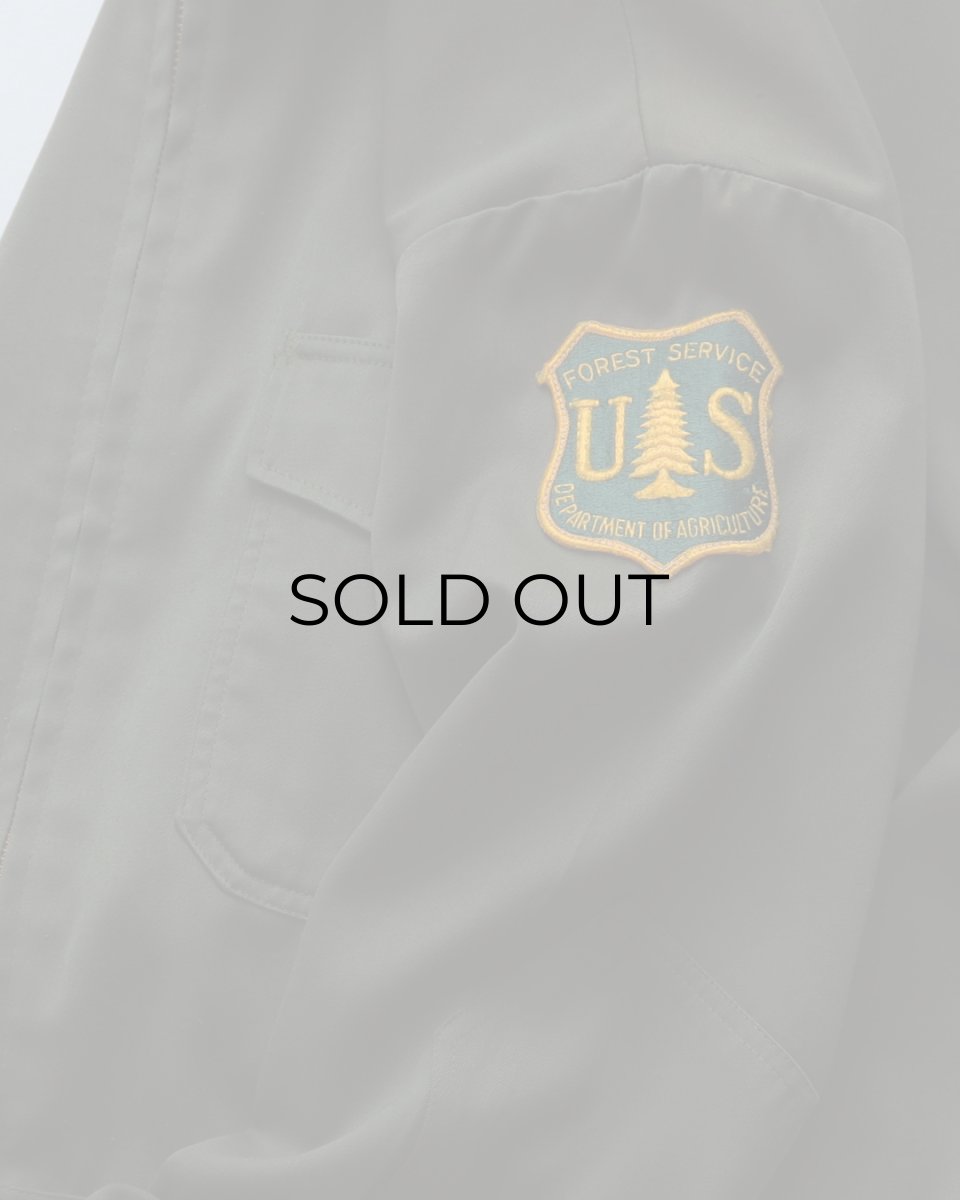画像8: 60's Nudelman Bros. GABARDINE ZIP WORK JACKET with US FOREST SERVICE PATCH (8)