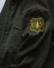 画像8: 60's Nudelman Bros. GABARDINE ZIP WORK JACKET with US FOREST SERVICE PATCH (8)