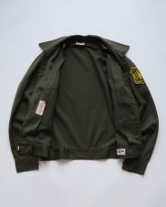 画像2: 60's Nudelman Bros. GABARDINE ZIP WORK JACKET with US FOREST SERVICE PATCH (2)