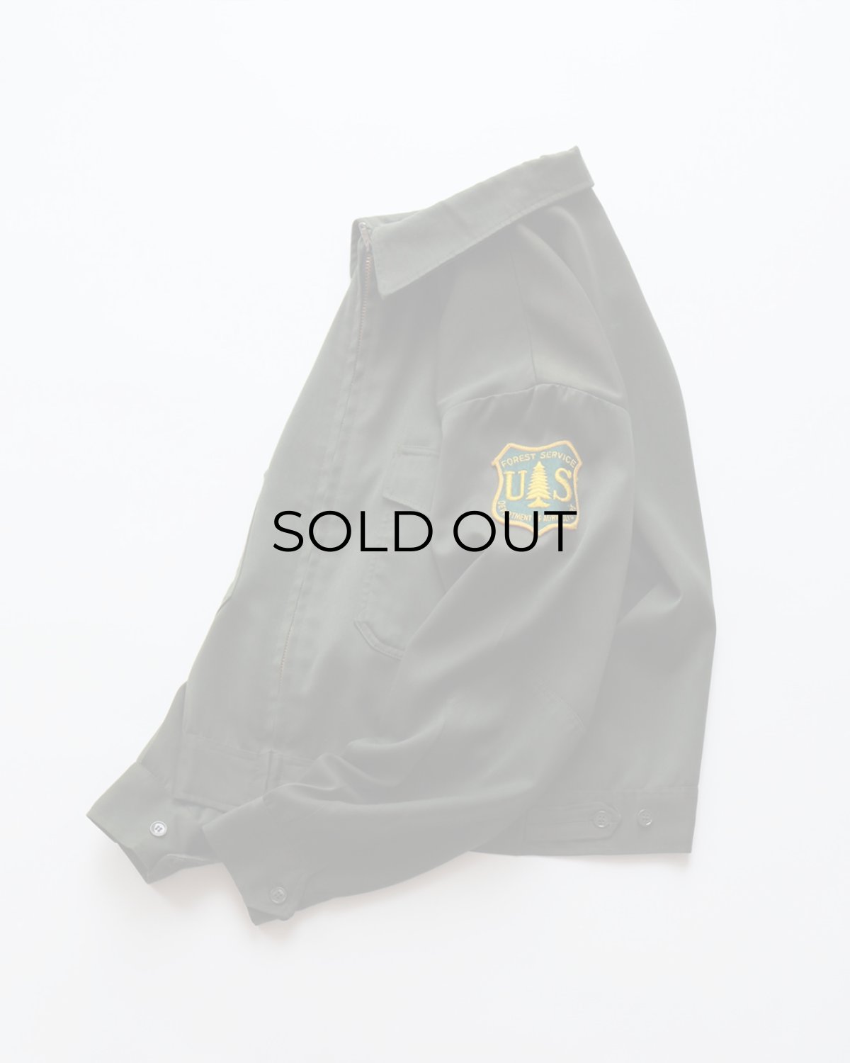 画像3: 60's Nudelman Bros. GABARDINE ZIP WORK JACKET with US FOREST SERVICE PATCH (3)