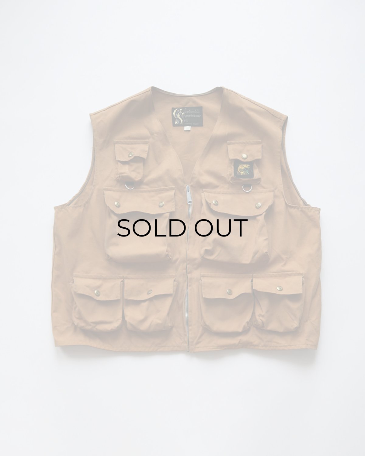 画像1: 60's Columbia Sportswear Co. COTTON DUCK FISHING VEST (1)