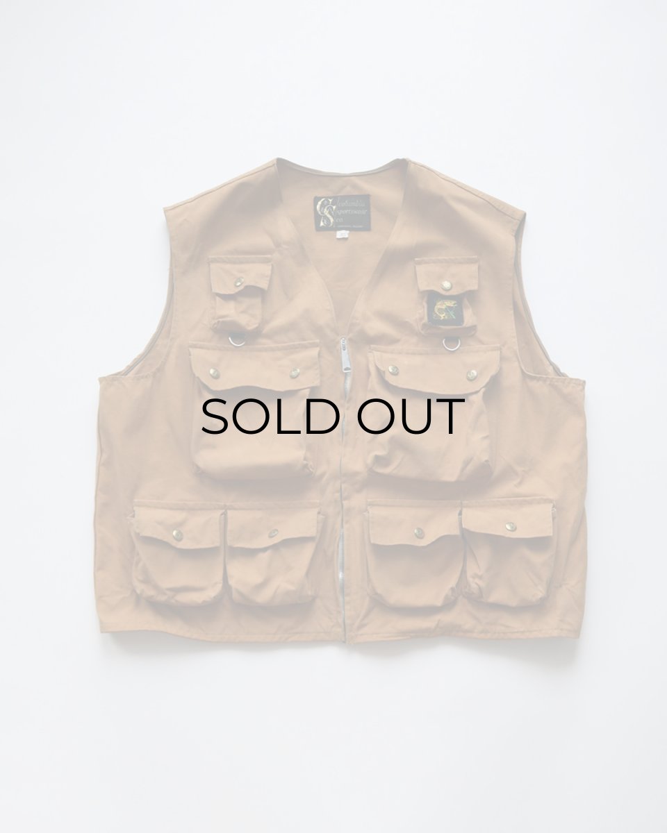 画像1: 60's Columbia Sportswear Co. COTTON DUCK FISHING VEST (1)