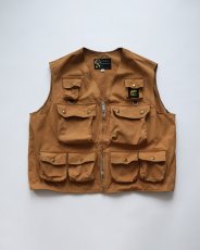 画像1: 60's Columbia Sportswear Co. COTTON DUCK FISHING VEST (1)