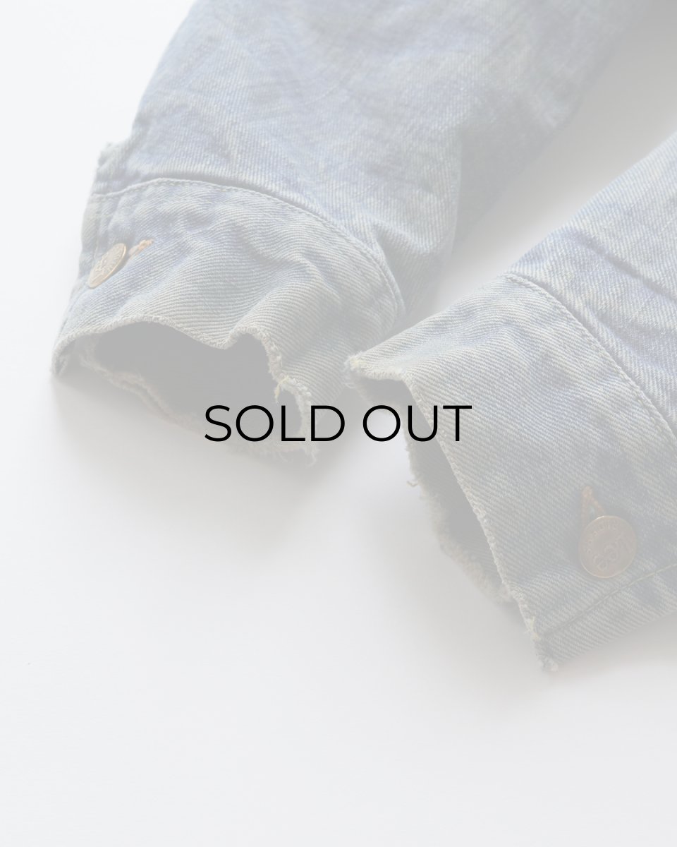 画像14: 70's Lee 220LJ "STORM RIDER" DENIM STRIPE BLANKET LINING JACKET (14)