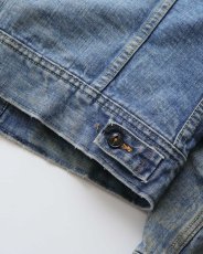 画像7: 70's Lee 220LJ "STORM RIDER" DENIM STRIPE BLANKET LINING JACKET (7)