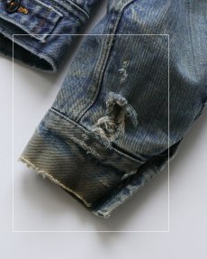 画像15: 70's Lee 220LJ "STORM RIDER" DENIM STRIPE BLANKET LINING JACKET (15)