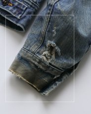 画像15: 70's Lee 220LJ "STORM RIDER" DENIM STRIPE BLANKET LINING JACKET (15)