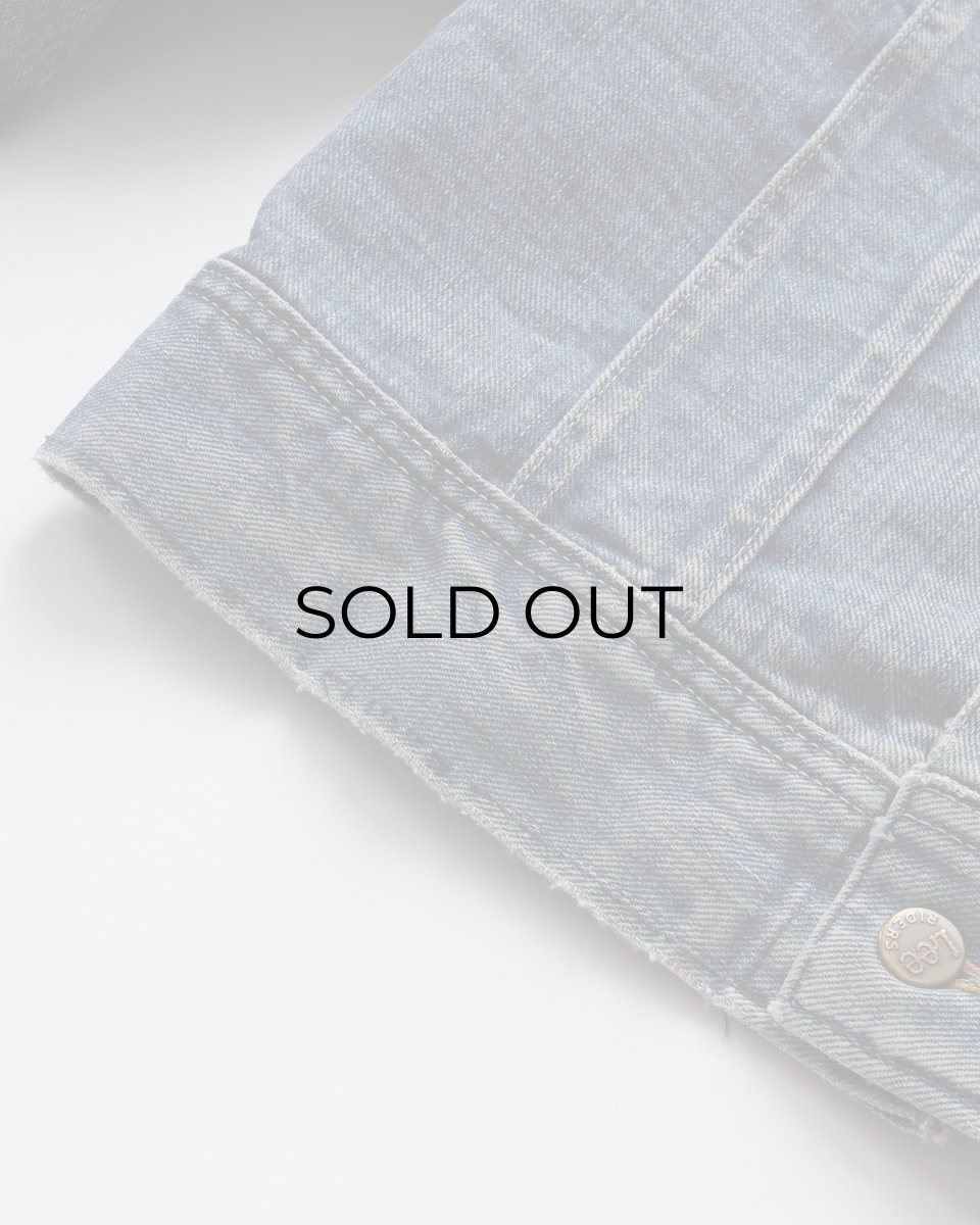 画像12: 70's Lee 220LJ "STORM RIDER" DENIM STRIPE BLANKET LINING JACKET (12)