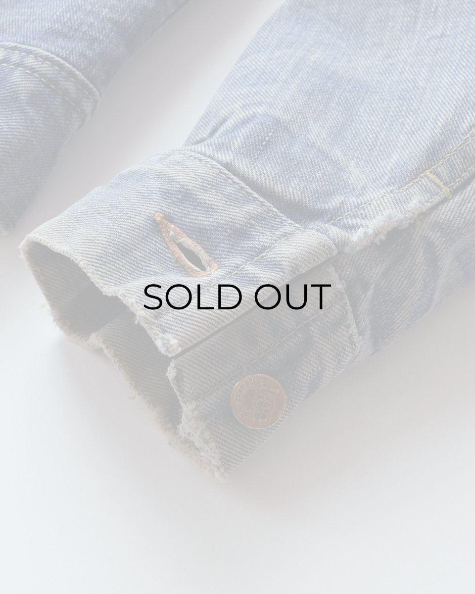 画像13: 70's Lee 220LJ "STORM RIDER" DENIM STRIPE BLANKET LINING JACKET (13)