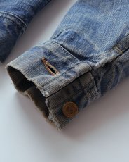 画像13: 70's Lee 220LJ "STORM RIDER" DENIM STRIPE BLANKET LINING JACKET (13)