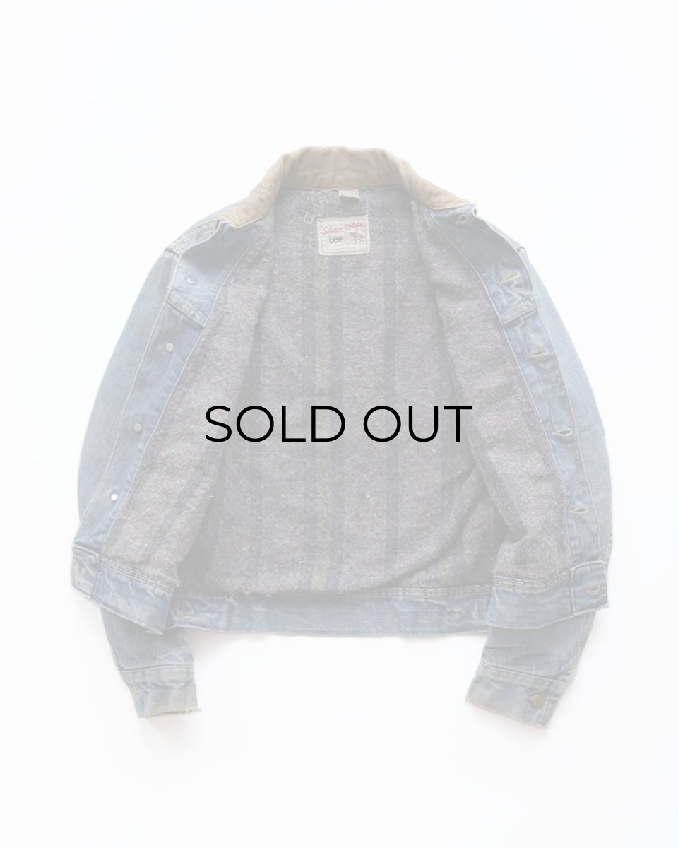 画像2: 70's Lee 220LJ "STORM RIDER" DENIM STRIPE BLANKET LINING JACKET (2)