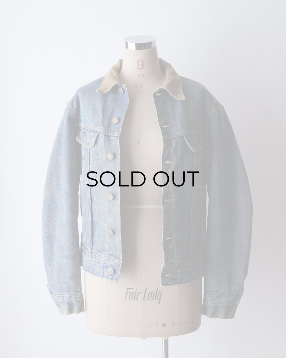 画像17: 70's Lee 220LJ "STORM RIDER" DENIM STRIPE BLANKET LINING JACKET (17)