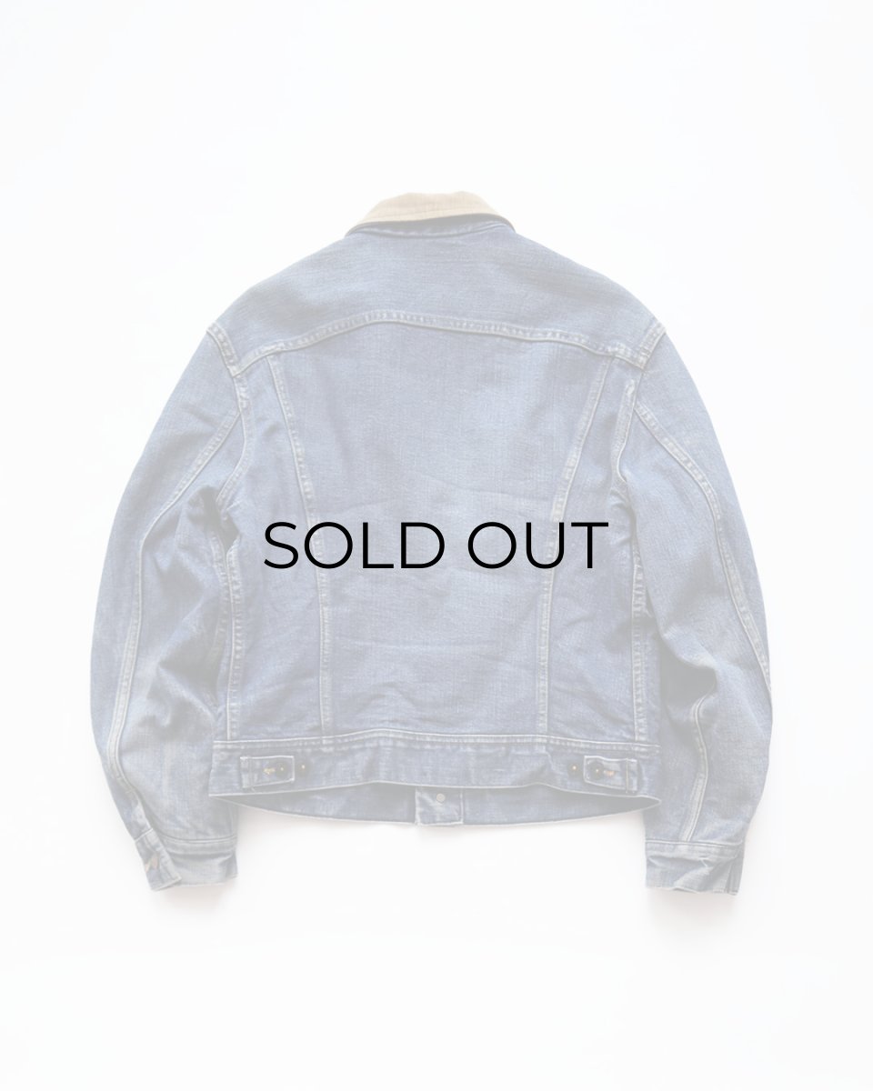 画像3: 70's-80's Lee 220LJ "STORM RIDER" DENIM STRIPE BLANKET LINING JACKET (3)