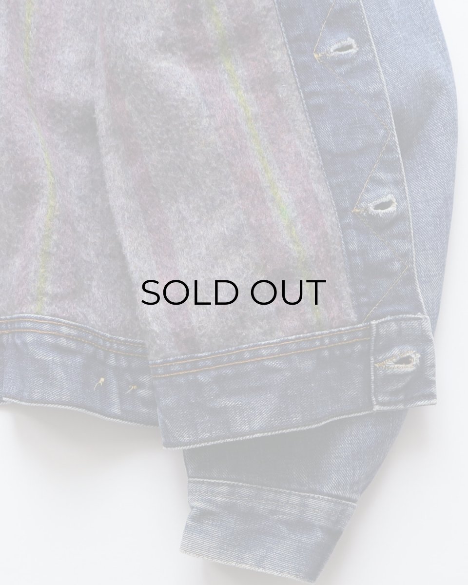 画像8: 70's-80's Lee 220LJ "STORM RIDER" DENIM STRIPE BLANKET LINING JACKET (8)