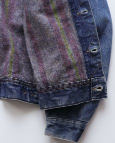 画像8: 70's-80's Lee 220LJ "STORM RIDER" DENIM STRIPE BLANKET LINING JACKET (8)