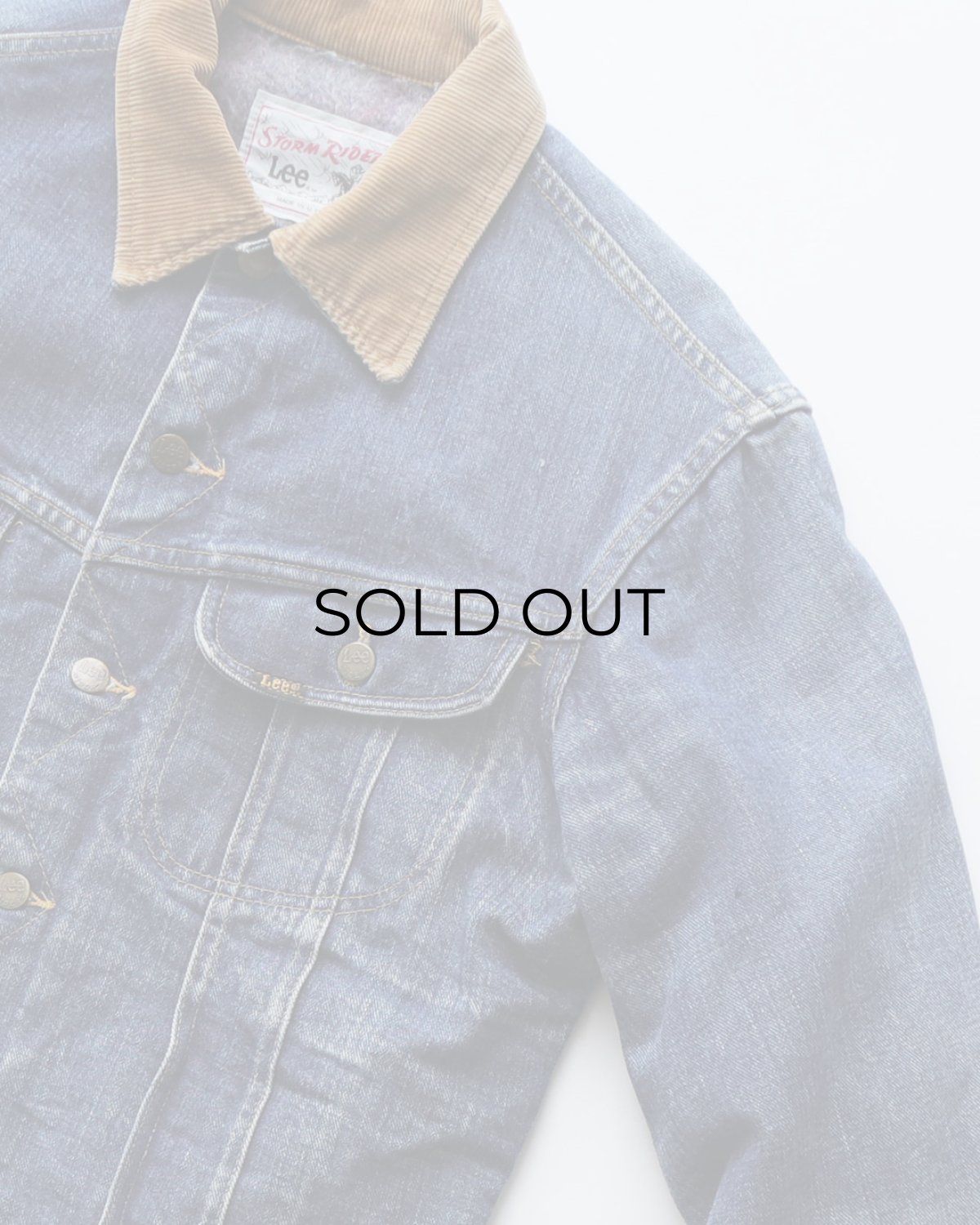 画像4: 70's-80's Lee 220LJ "STORM RIDER" DENIM STRIPE BLANKET LINING JACKET (4)