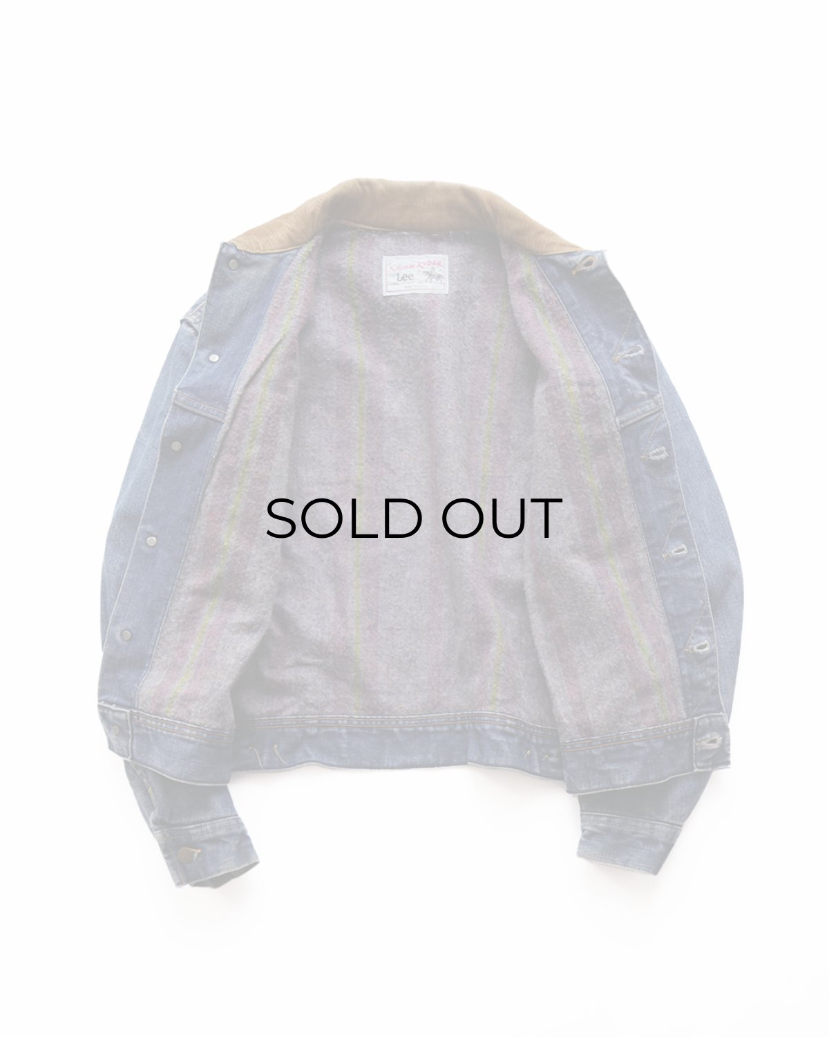 画像2: 70's-80's Lee 220LJ "STORM RIDER" DENIM STRIPE BLANKET LINING JACKET (2)