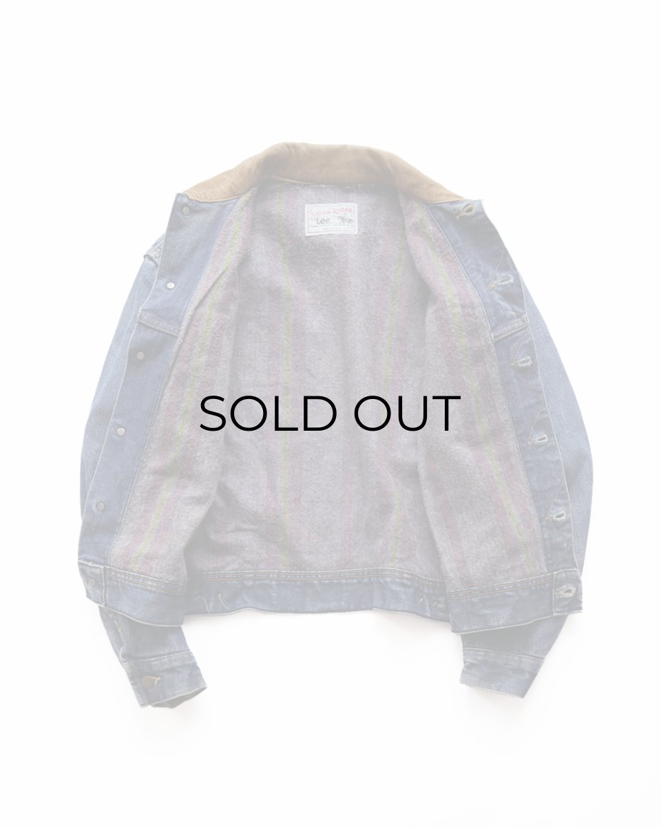 画像2: 70's-80's Lee 220LJ "STORM RIDER" DENIM STRIPE BLANKET LINING JACKET (2)