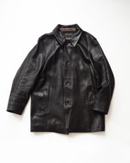 画像1: 90's BANANA REPUBLIC LEATHER CAR COAT (1)