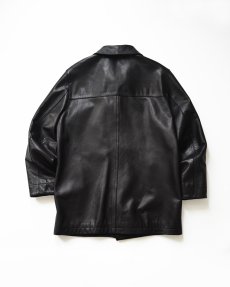 画像3: 90's BANANA REPUBLIC LEATHER CAR COAT (3)
