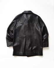 画像3: 90's BANANA REPUBLIC LEATHER CAR COAT (3)