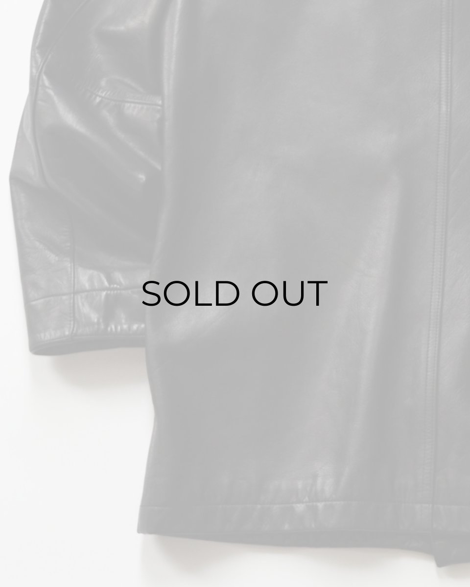画像7: 90's BANANA REPUBLIC LEATHER CAR COAT (7)
