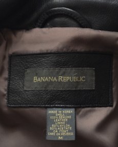画像8: 90's BANANA REPUBLIC LEATHER CAR COAT (8)