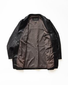 画像2: 90's BANANA REPUBLIC LEATHER CAR COAT (2)
