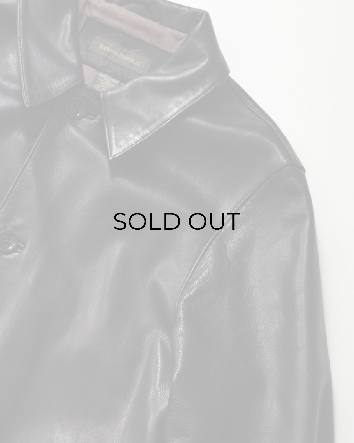 画像4: 90's BANANA REPUBLIC LEATHER CAR COAT (4)