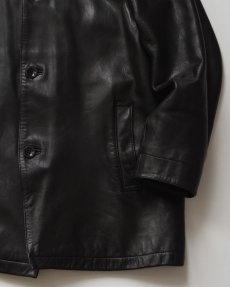 画像5: 90's BANANA REPUBLIC LEATHER CAR COAT (5)