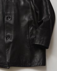 画像5: 90's BANANA REPUBLIC LEATHER CAR COAT (5)