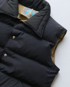 画像4: 80's WILLIAM BARRY NYLON SNAP DOWN VEST "MADE IN USA" (4)