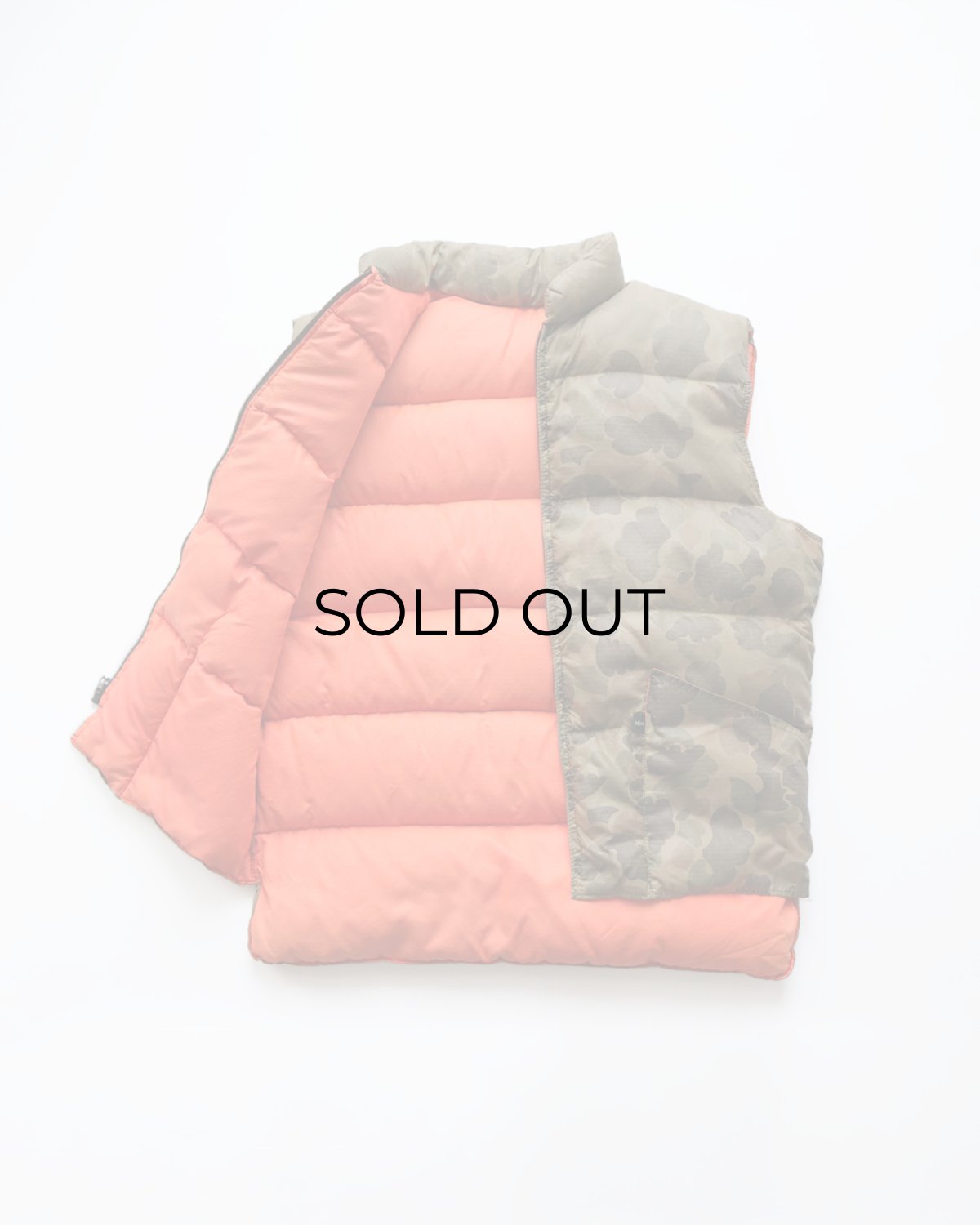 画像2: 〜80's 10X RIP-STOP NYLON PRINT DUCK HUNTER CAMOUFLAGE ZIP DOWN VEST "MADE IN USA" (2)