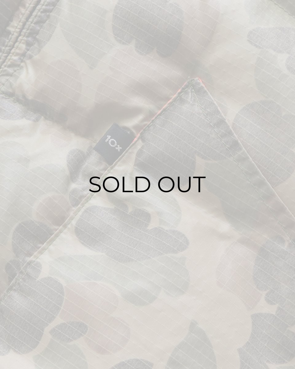 画像9: 〜80's 10X RIP-STOP NYLON PRINT DUCK HUNTER CAMOUFLAGE ZIP DOWN VEST "MADE IN USA" (9)