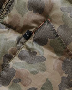 画像9: 〜80's 10X RIP-STOP NYLON PRINT DUCK HUNTER CAMOUFLAGE ZIP DOWN VEST "MADE IN USA" (9)