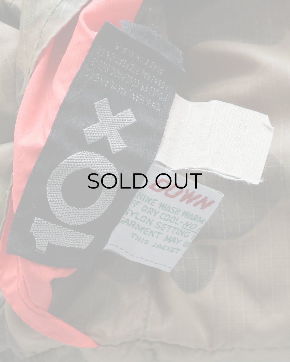 画像8: 〜80's 10X RIP-STOP NYLON PRINT DUCK HUNTER CAMOUFLAGE ZIP DOWN VEST "MADE IN USA" (8)