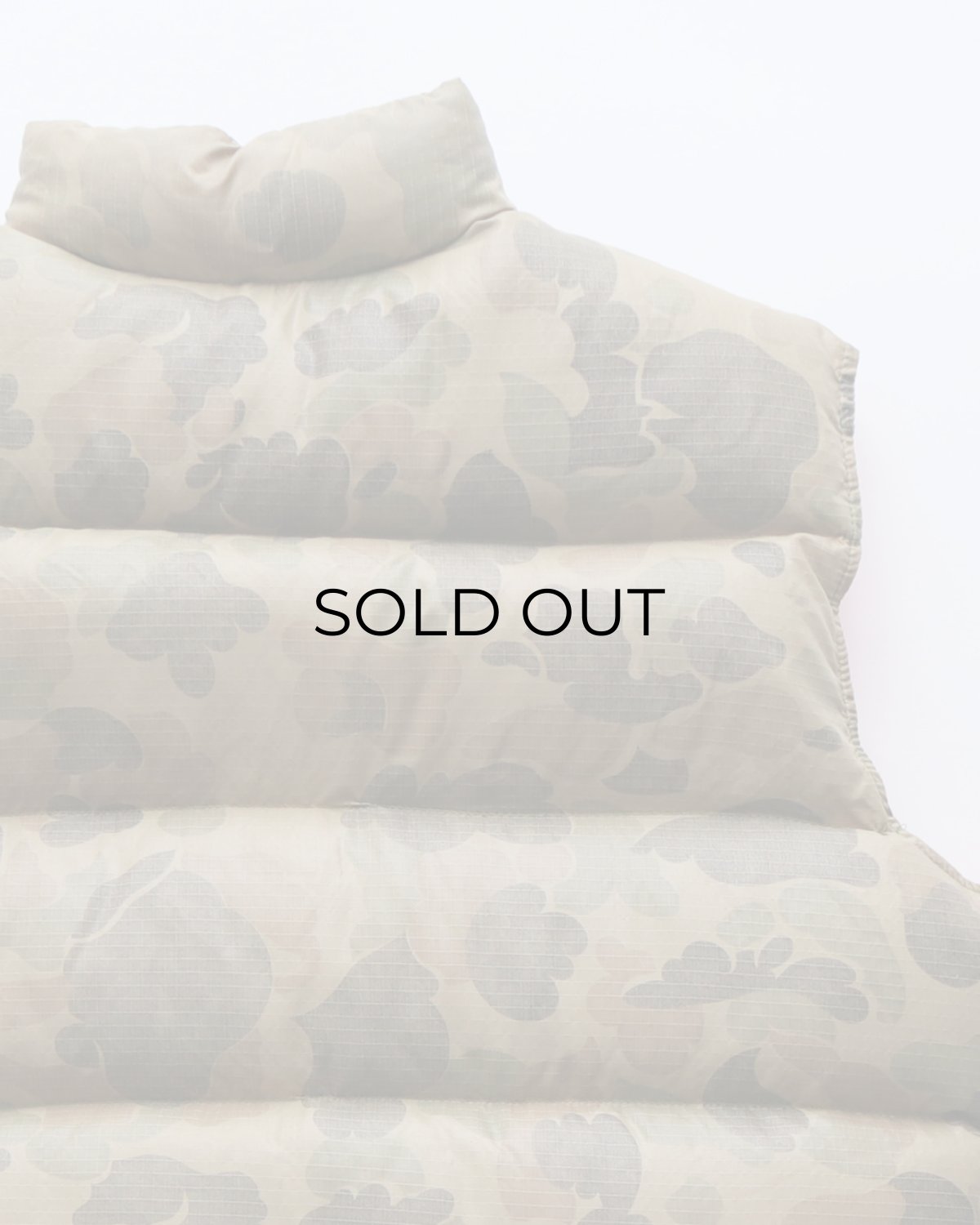 画像6: 〜80's 10X RIP-STOP NYLON PRINT DUCK HUNTER CAMOUFLAGE ZIP DOWN VEST "MADE IN USA" (6)