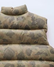 画像6: 〜80's 10X RIP-STOP NYLON PRINT DUCK HUNTER CAMOUFLAGE ZIP DOWN VEST "MADE IN USA" (6)