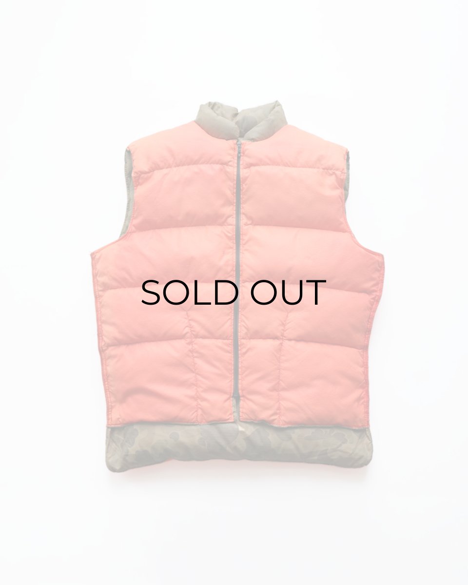画像11: 〜80's 10X RIP-STOP NYLON PRINT DUCK HUNTER CAMOUFLAGE ZIP DOWN VEST "MADE IN USA" (11)