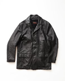 画像1: 60's McGREGOR LEATHER CAR COAT with BOA LINER (1)