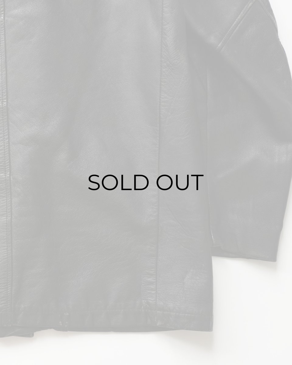 画像8: 60's McGREGOR LEATHER CAR COAT with BOA LINER (8)